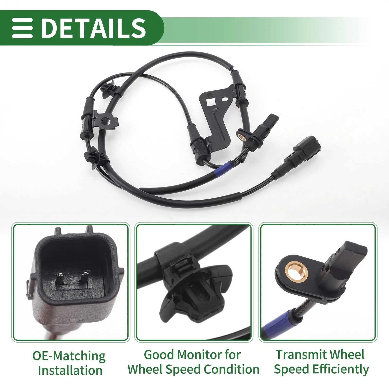 ABS Wheel Speed Sensor No. 58930Q4000 for Kia Niro EV (2019–2022) Front Left