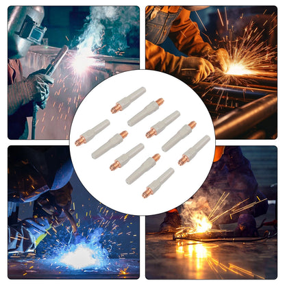 10PCS Metal NonStick Welding Tips for 15AK MIG Torch