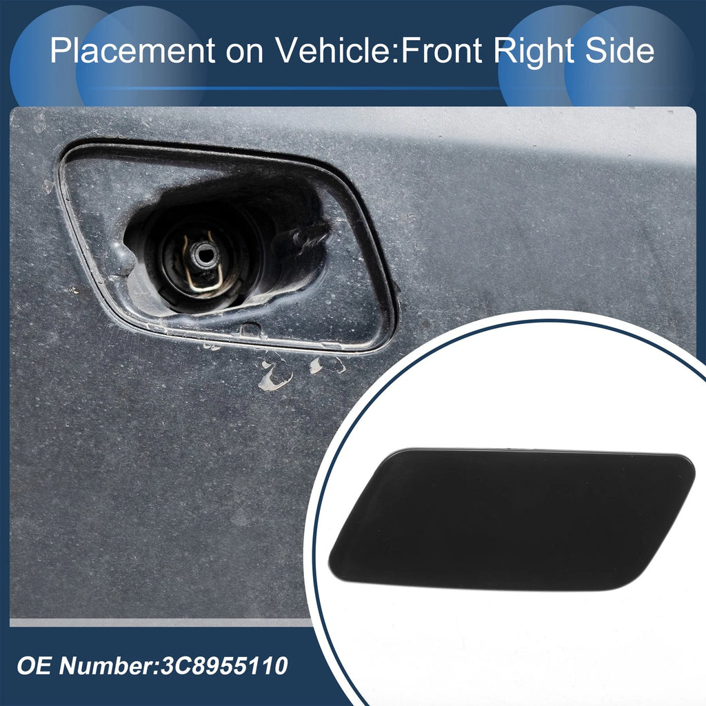 Front Right Washer Nozzle Cover Cap for Volkswagen Passat CC 2008–2012