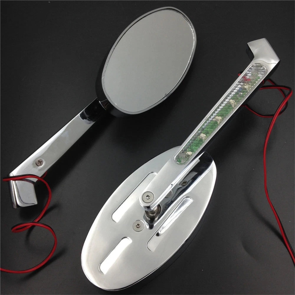 Alloy Turn Signals for Harley Softail FatBoy (Oval Shape)