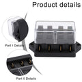 Inline Fuse Box Carrier for Compatible Vehicles