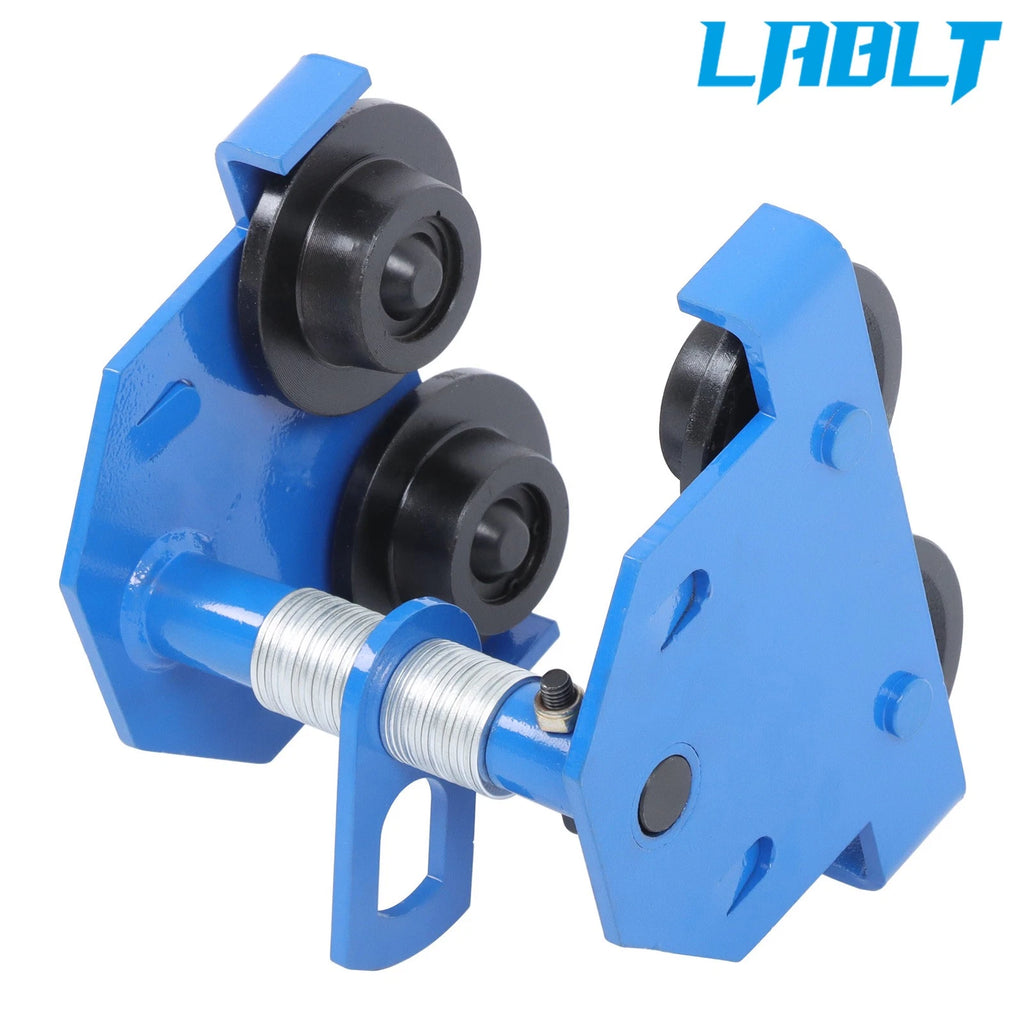 Adjustable Push Beam Flange Manual Trolley for (1100lbs Capacity)
