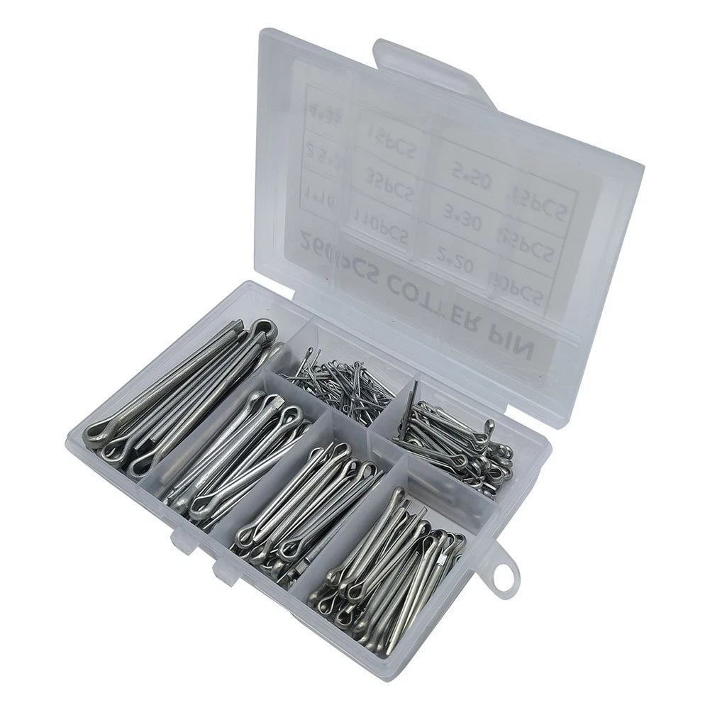 260PCS Cotter Pins Stainless Steel Assortment for Secure Fastening Needs