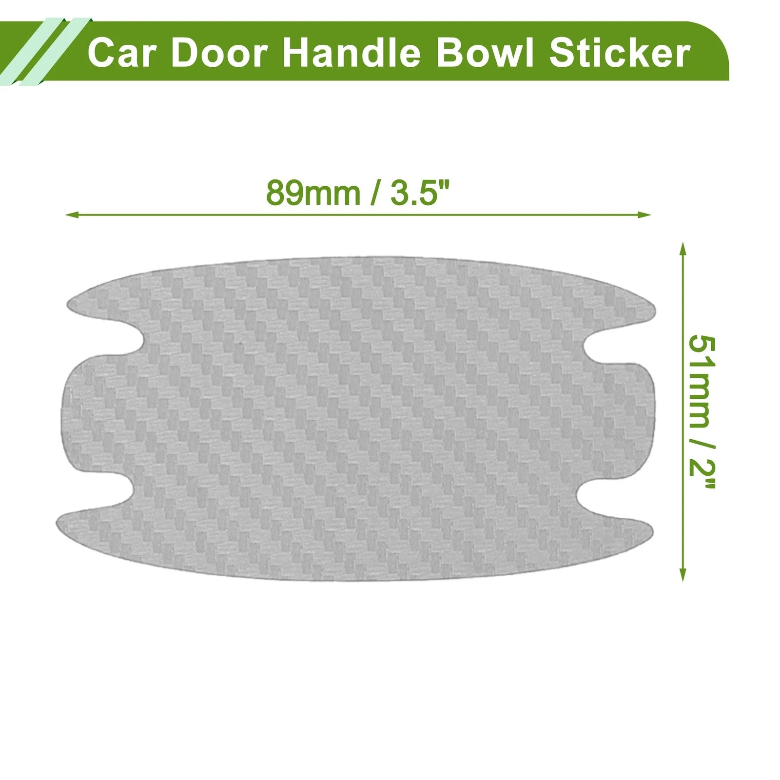 Car Door Cup Protector Sticker for Universal Vehicles (51x89mm)