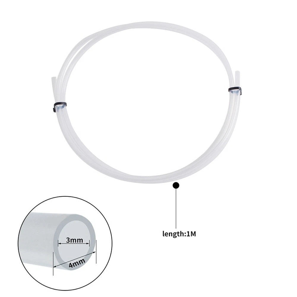 PTFE Hose Pipe for 3D Printer Filament (1m Length, 4mm Diameter)