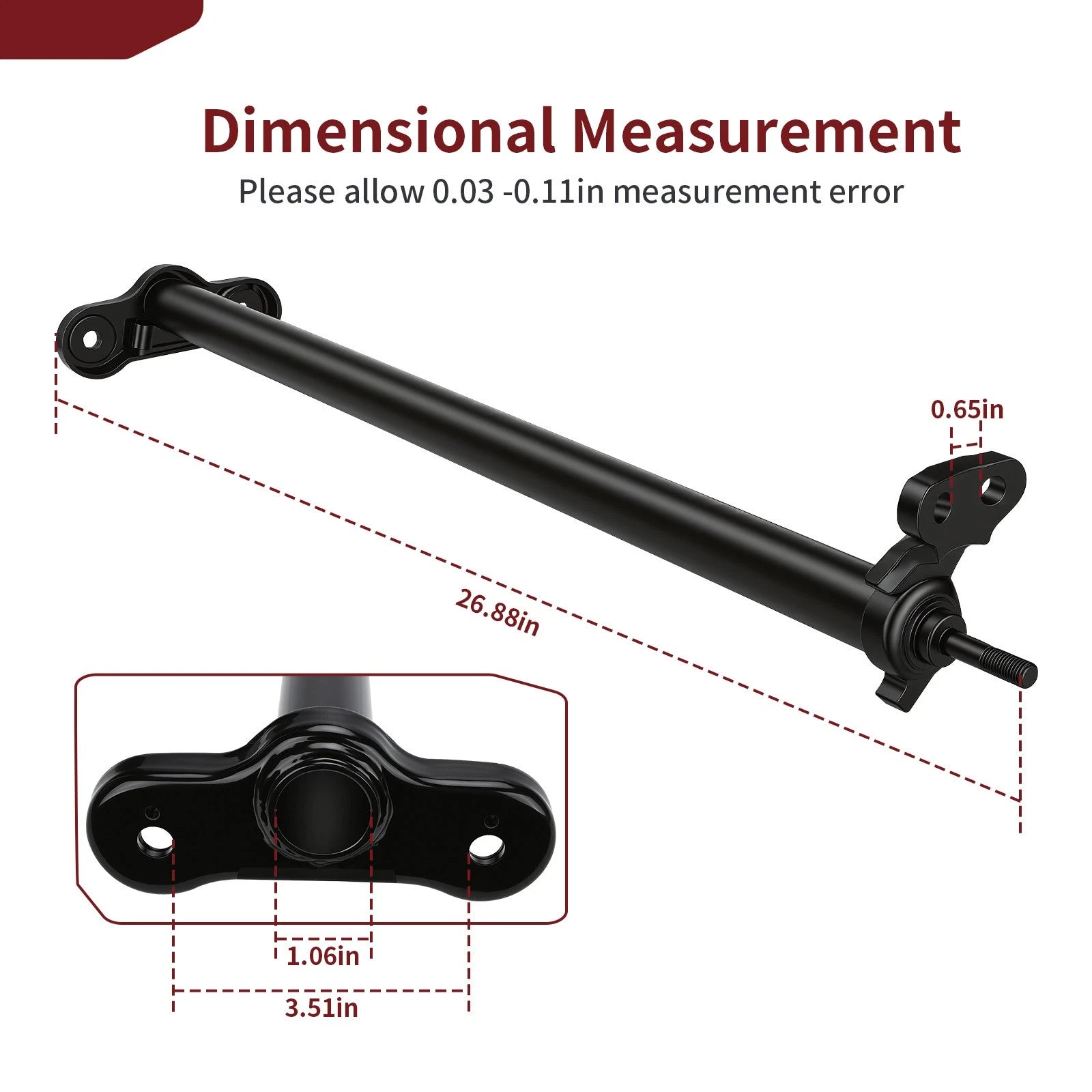Steering Shaft 39114-0012-21 for Kawasaki KFX450R (2007–2014)