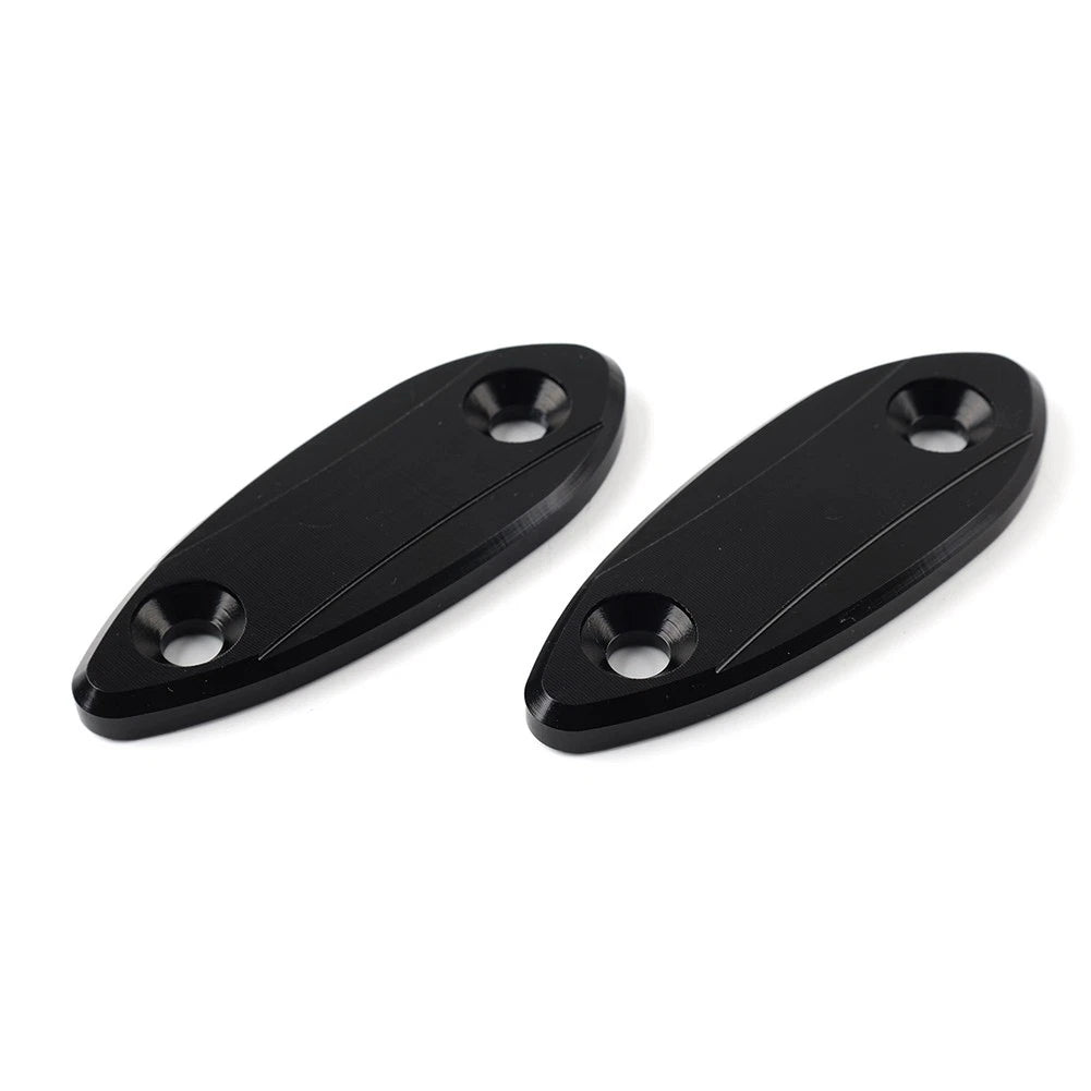 Block Off Base Plates for Kawasaki ZX6R (2009–2012) Black