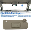 Right Side Sun Visor for Chevrolet Sonic (2012–2022) Replace No. 95091732 Beige