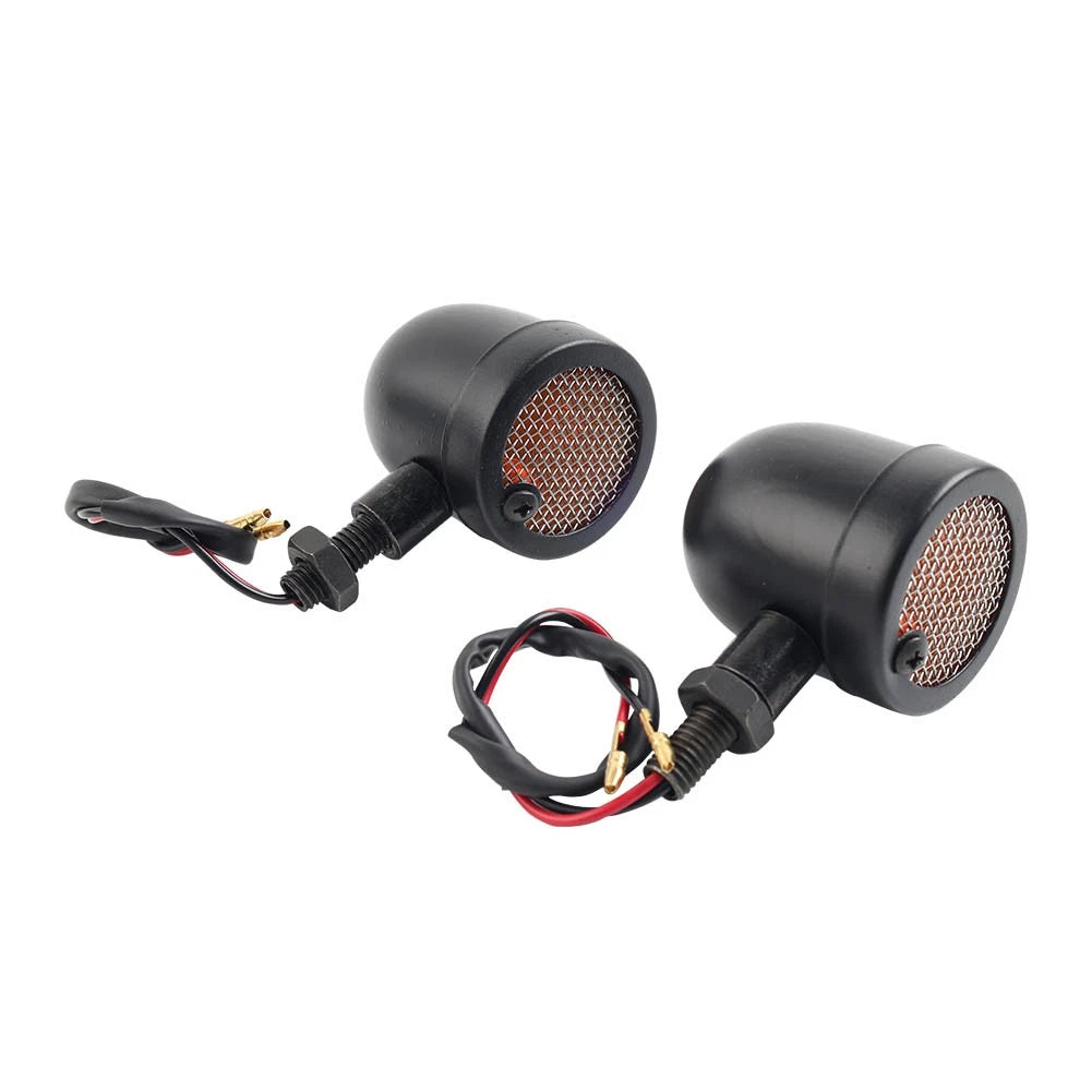 Motorcycle Grill Flasher Amber Bulb Turn Signal Indicator Light Lamp For Suzuki
