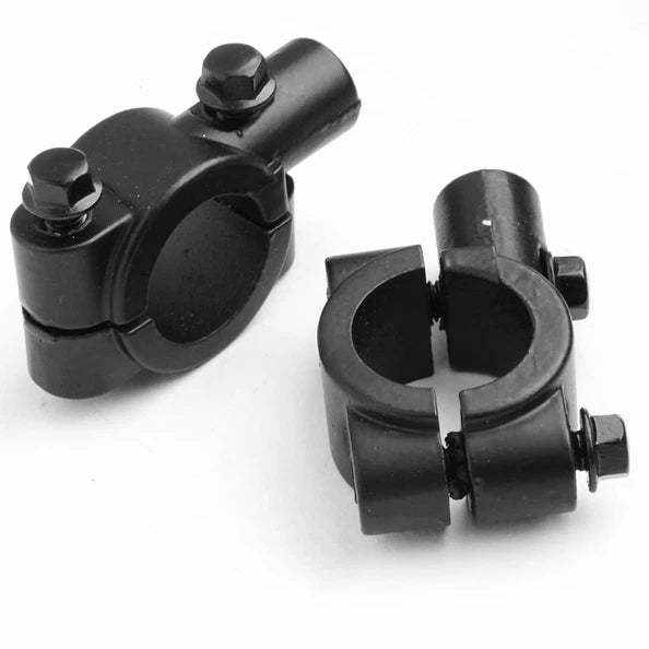 10mm Clamp On Mount Adapter for 22mm 7/8" Handlebar Black