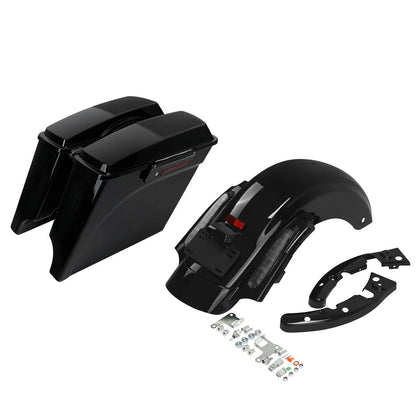5" Stretched Saddlebags with 6X9" Speaker Lid for Harley Road King (2009–2013)