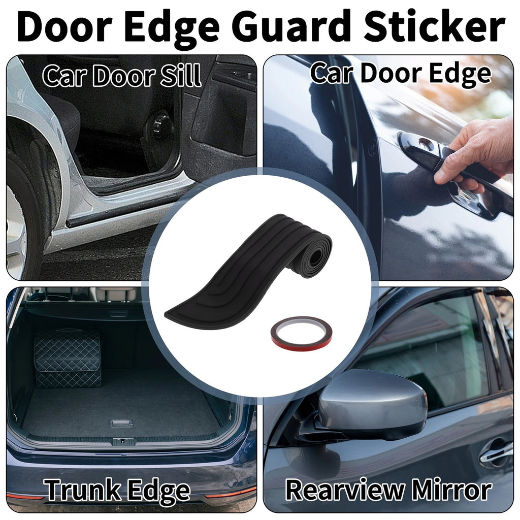 Rear Bumper Edge Guards for - 90cm Black 1 pc