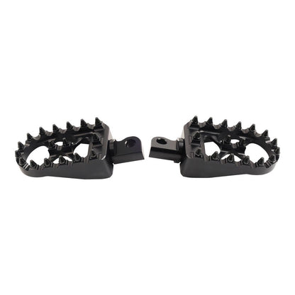 CNC Wide Fat Foot Pegs for Harley Dyna Sportster Fatboy (Pair)