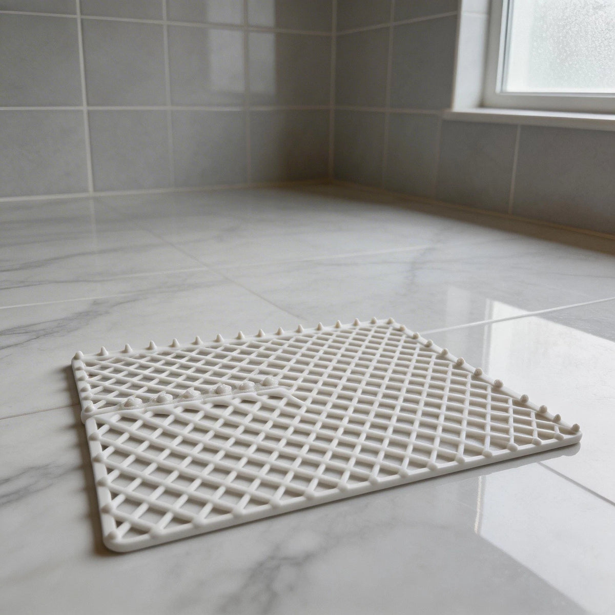 Non Slip Silicone Sink Mat for Kitchen (Protects Against Accidental Drops)