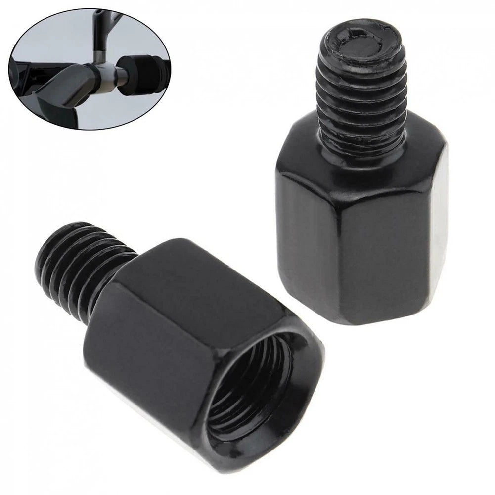 2X Base Adapter Thread Adapter 8mm to 10mm for Accessories Black