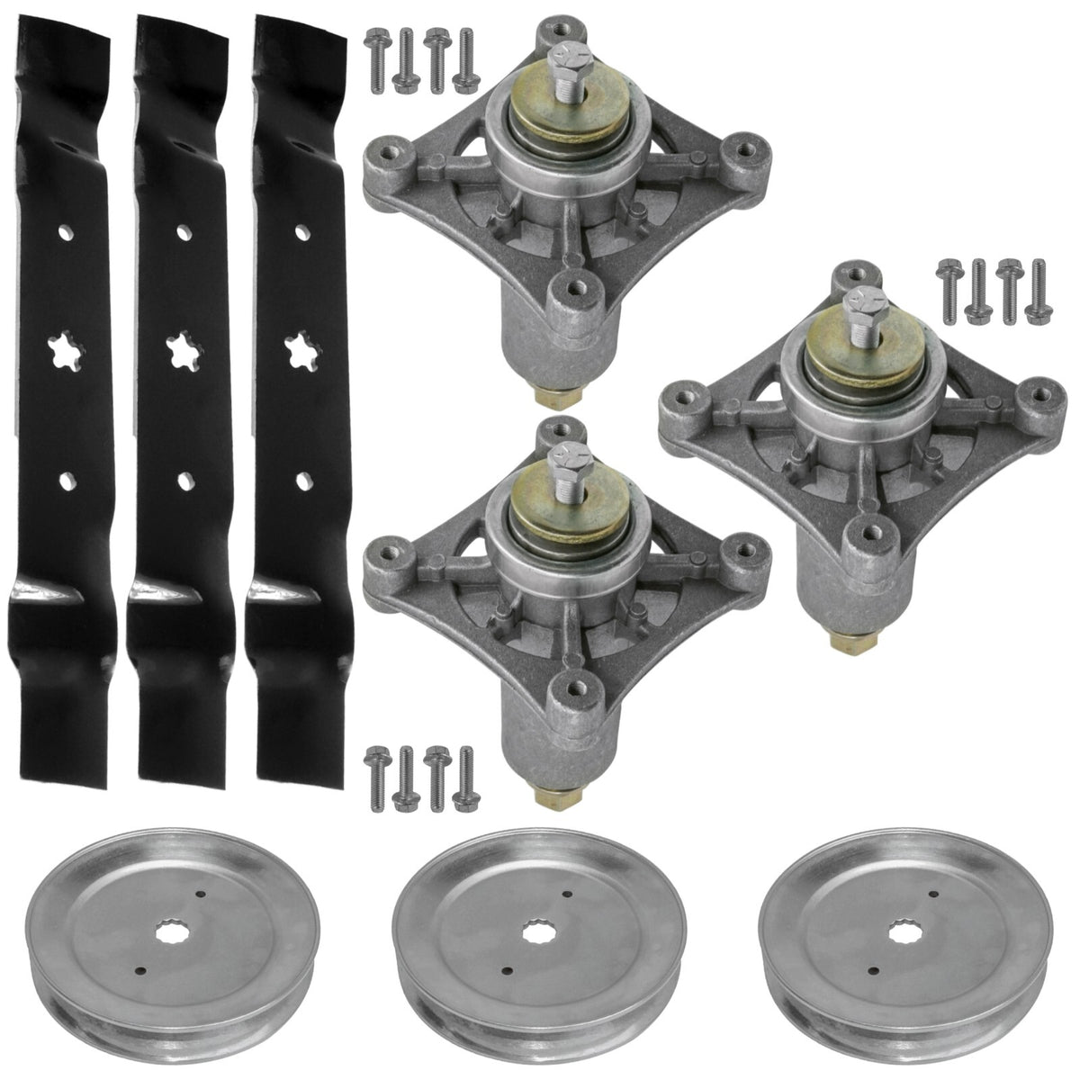 Deck Spindle with Pulley and Blade for Dixon D26BH54 (2002–2024)