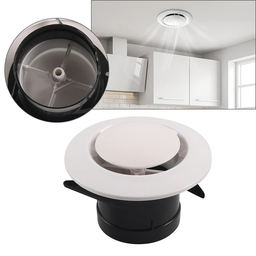 Round AC Air Ceiling Vent for RV Camper Trailer (Adjustable Rotate)