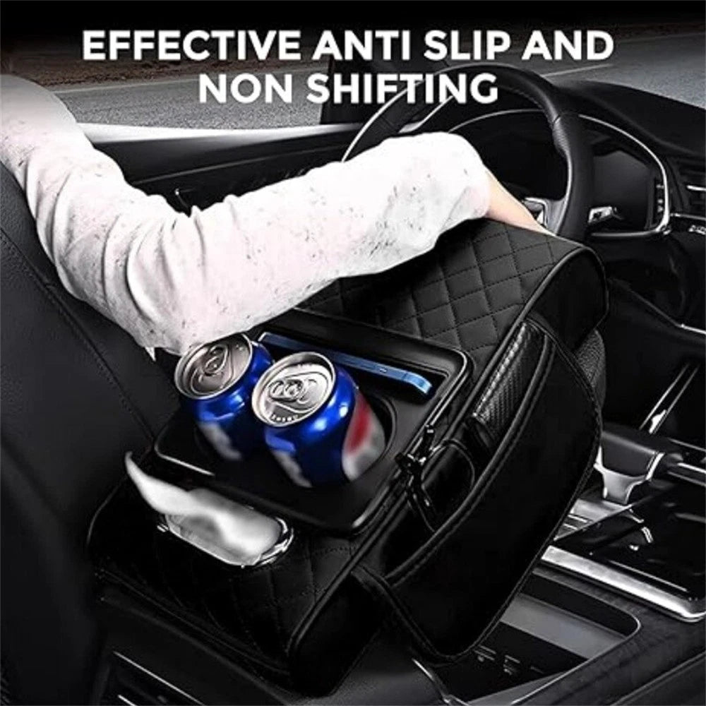 Universal Car Arm Console Accessories Cup Holders Tissue Box Storage Bags