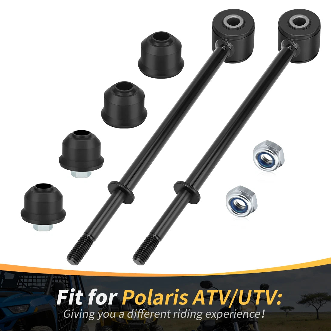 2X Torsion Bar Linkage & Bushing for Polaris Sportsman 300 Ranger 400 500 800 900