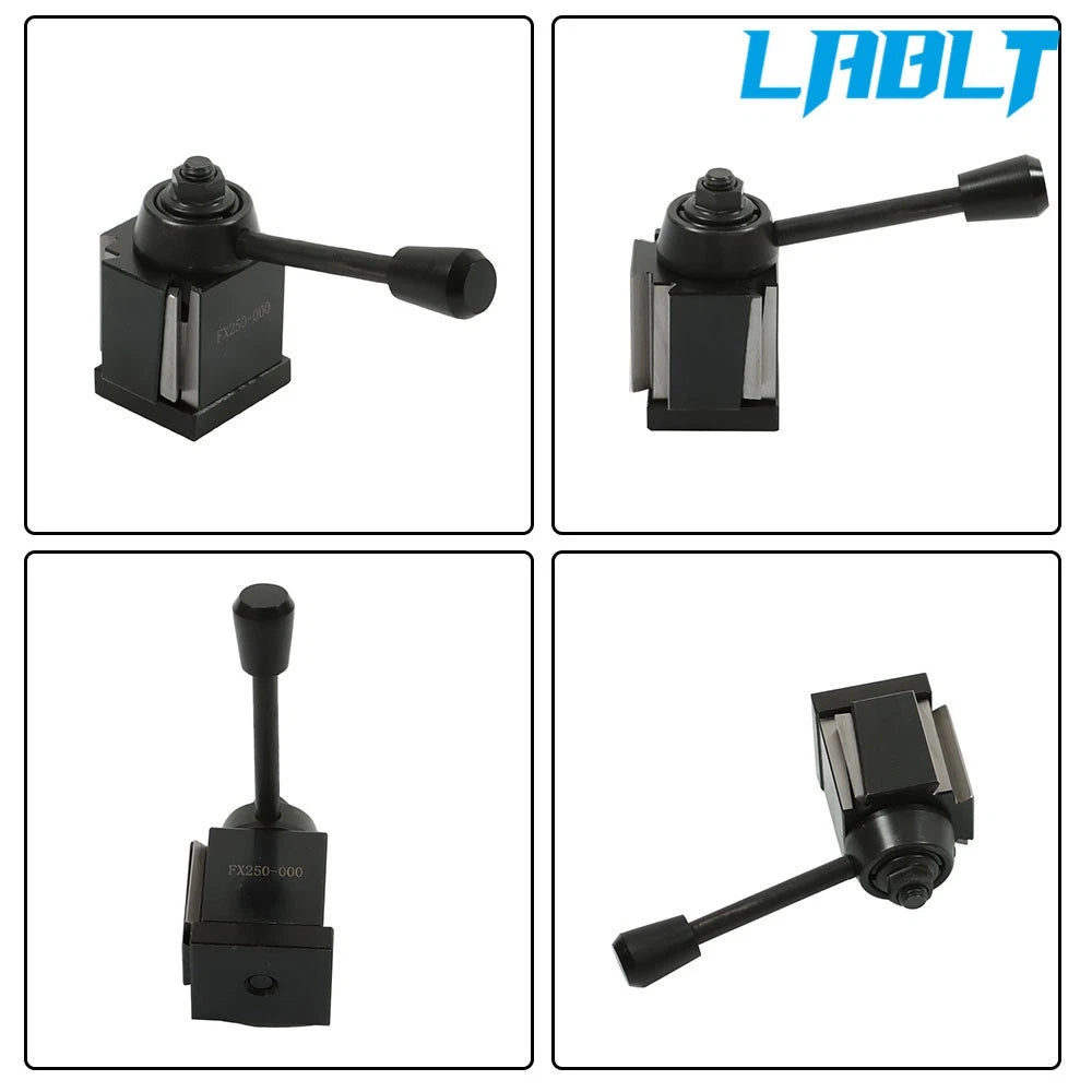 LABLT OXA Wedge Type Tool Post with 2 Holders for Mini Swing Dia 8"