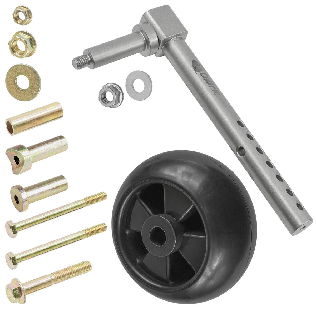 Deck Gauge Wheel with Arm Replacement for John Deere X300 X304 X310 (2000–2010)