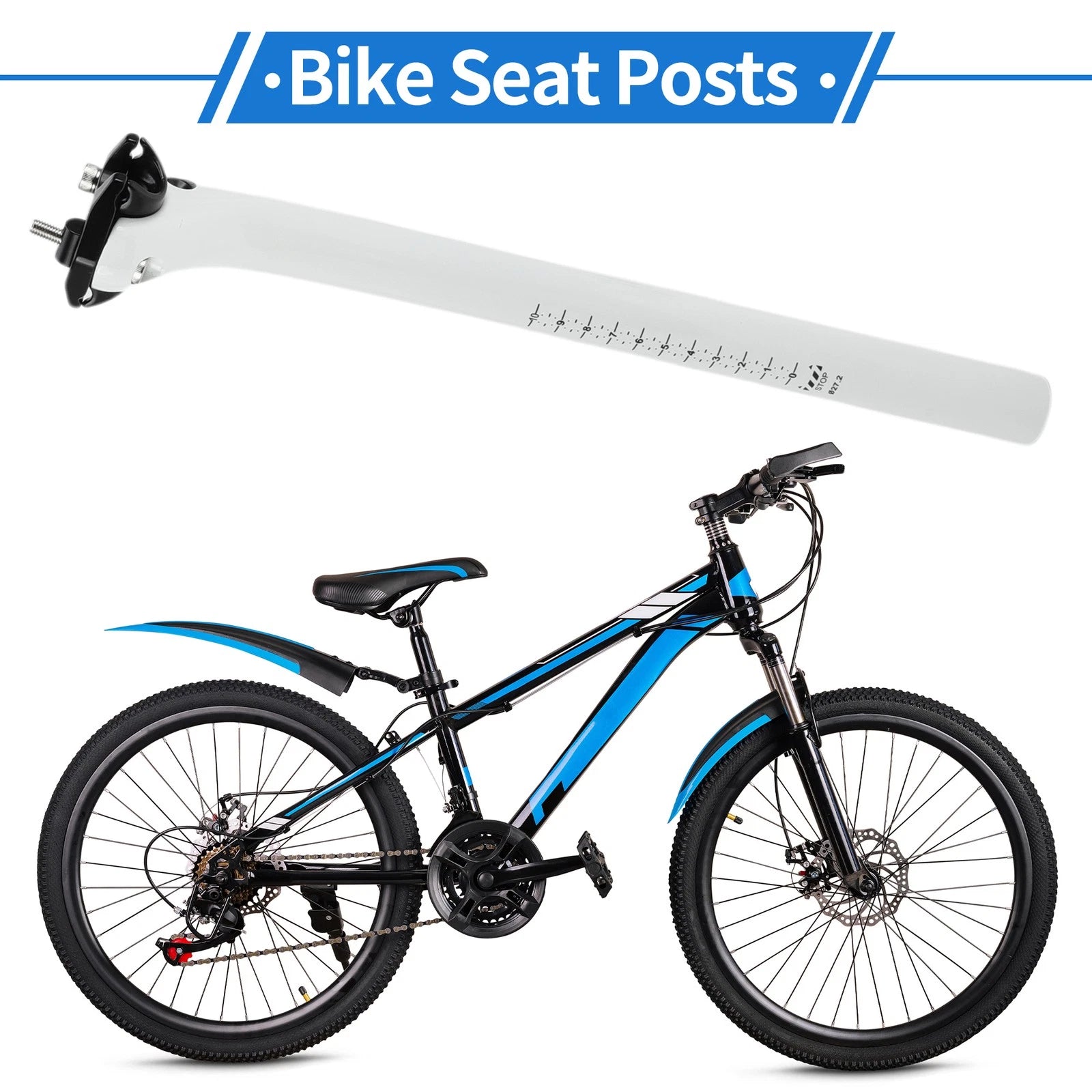 Seatpost 27.2x400mm Lightweight Saddle Post for Bike (2005–2015)