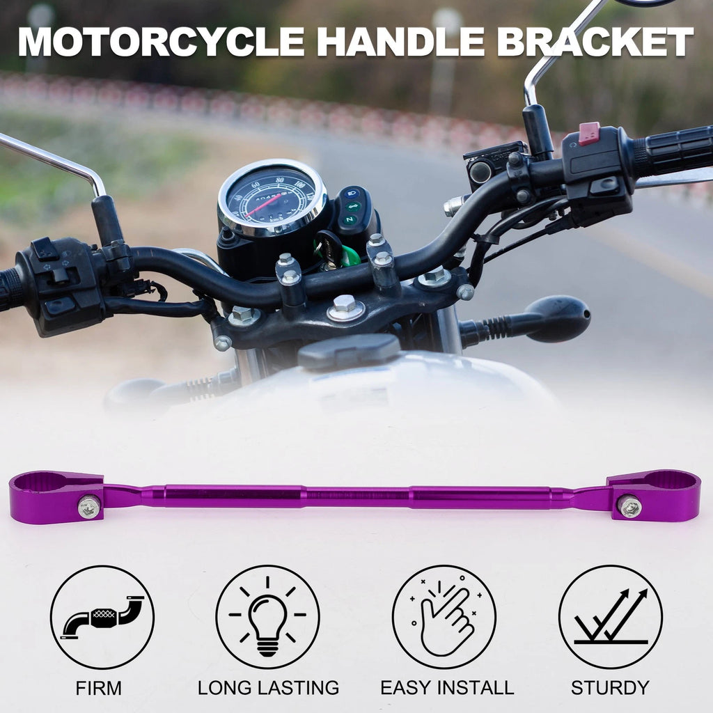 Motorcycle Handle Bracket Adjustable Handlebar for Bike Handlebar Purple (1)