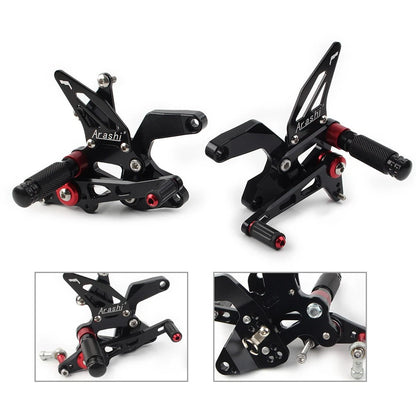 2X Footrest System for Kawasaki Z900 (2021–2023) Aluminum Black