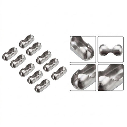 Set of 4 Metal Chain Bead Connectors for Crafters