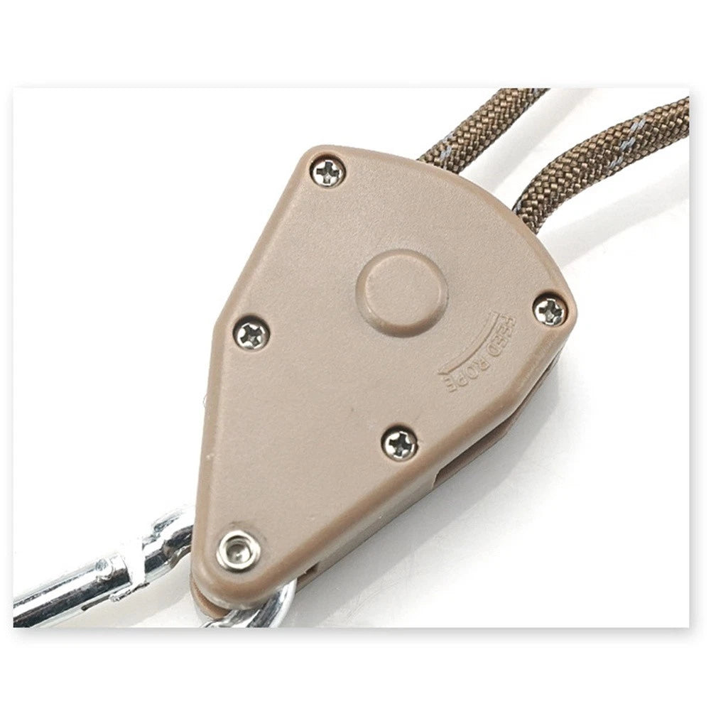 Pulley Adjusting Rope Buckle for Tent Rope Hanger