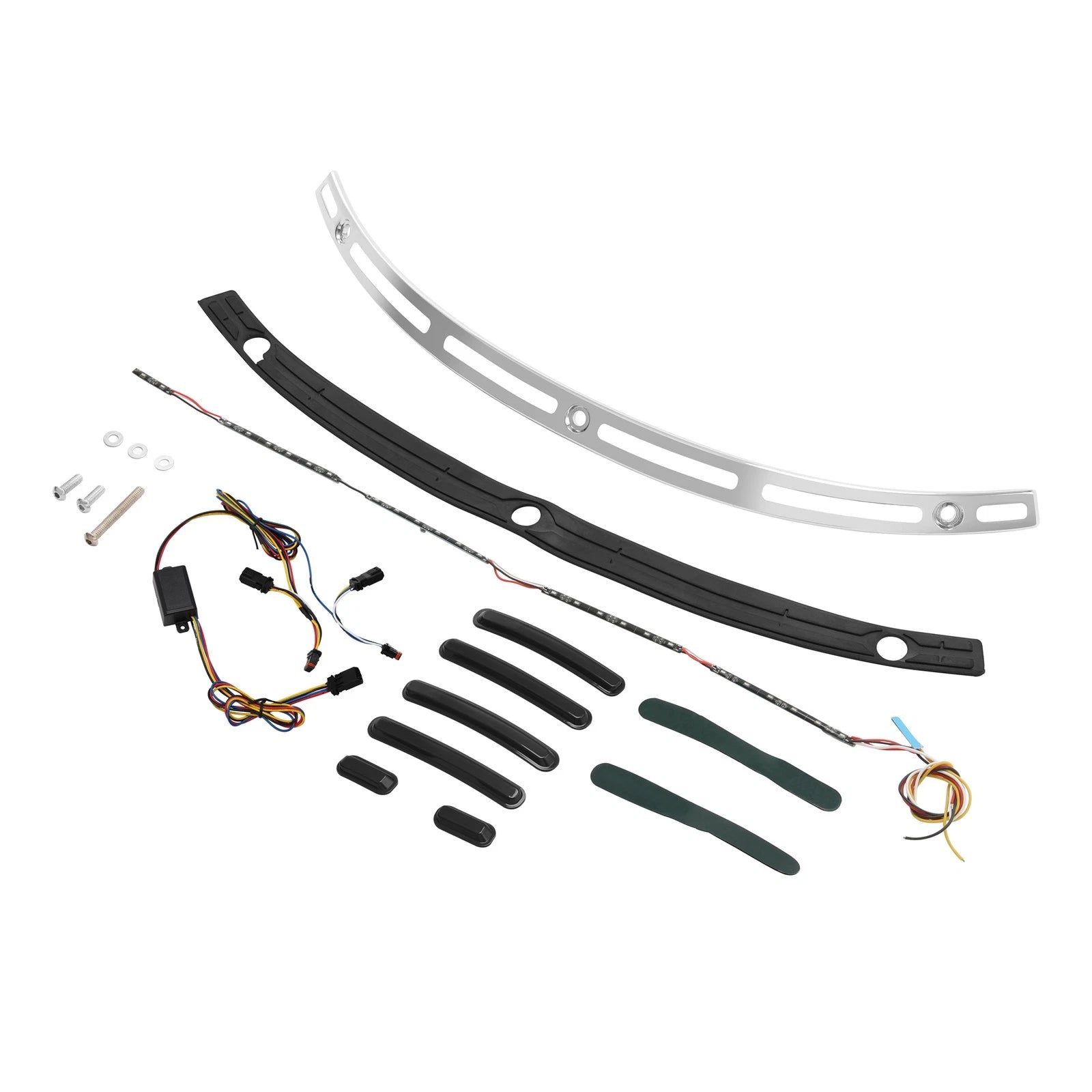 Batwing Windshield Trim LED Light for Harley Street Electra Tri Glide (2014–2024)