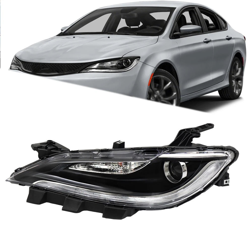 Headlight for Chrysler 200 (2016–2017) Driver Side Halogen