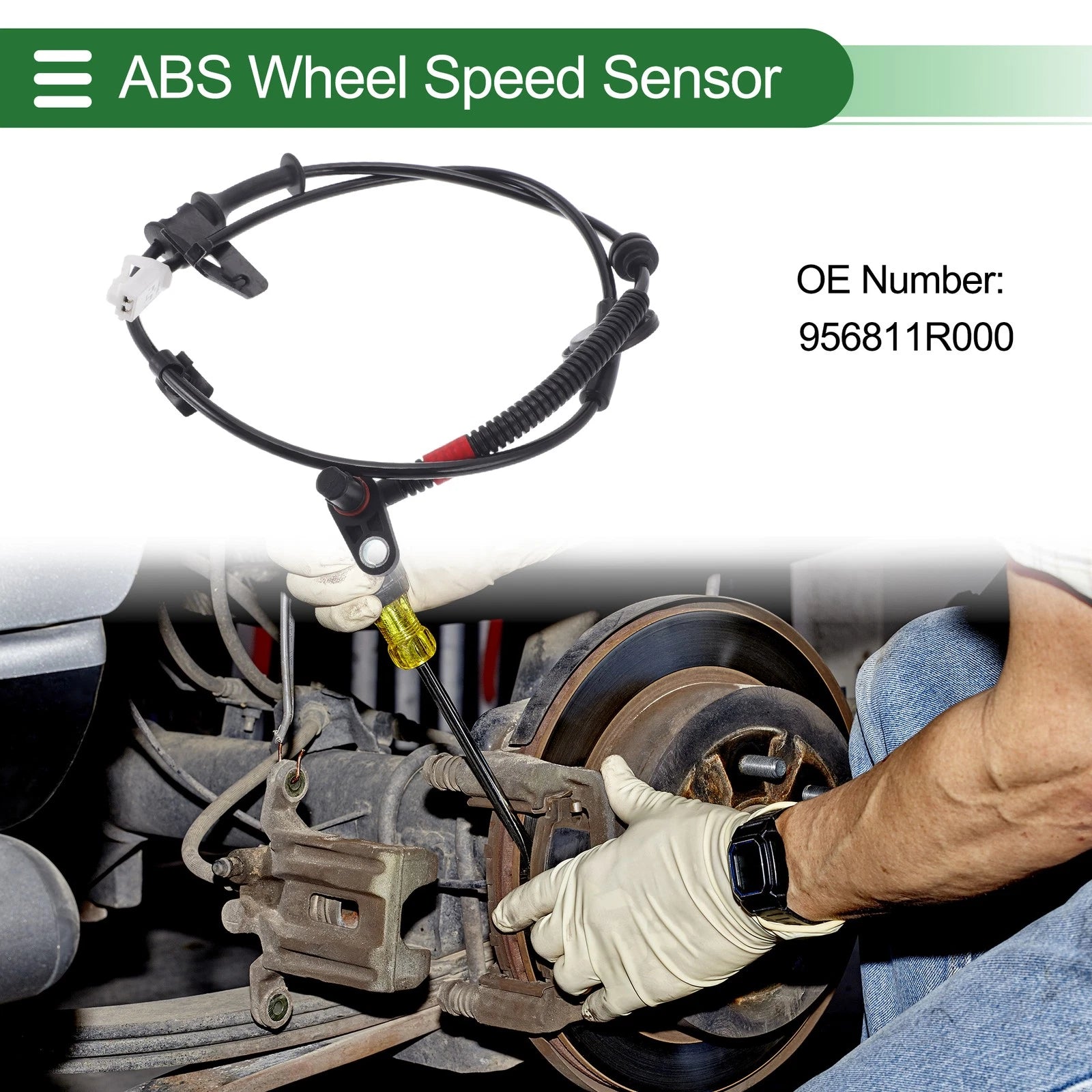Wheel Speed Sensor ABS Replacement for Hyundai Accent Right Rear (2006–2011)