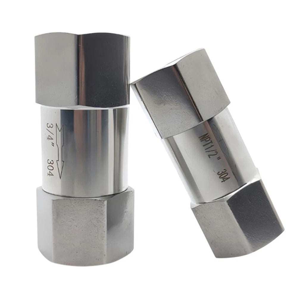 304 Stainless Steel NPT Check Valve for Backflow Prevention