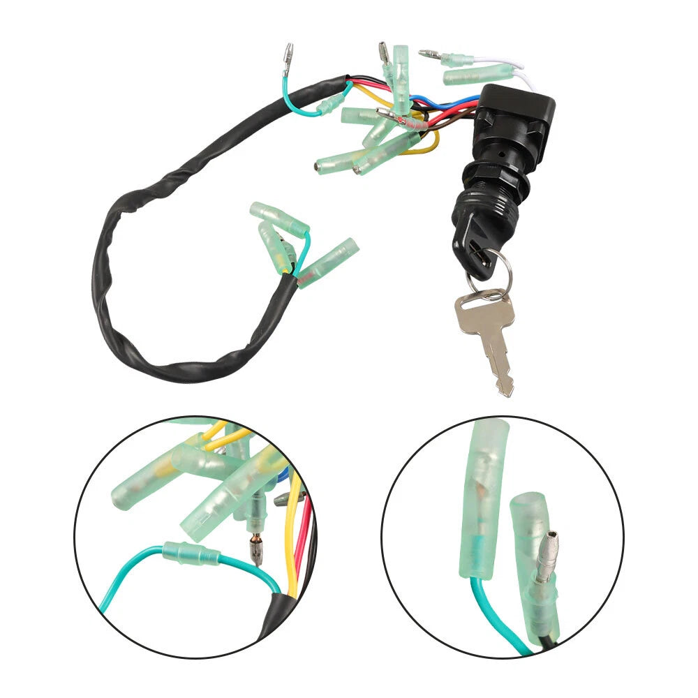 Ignition Switch Key Assembly for Yamaha Outboard Motor Control Box (703-82510-43-00)