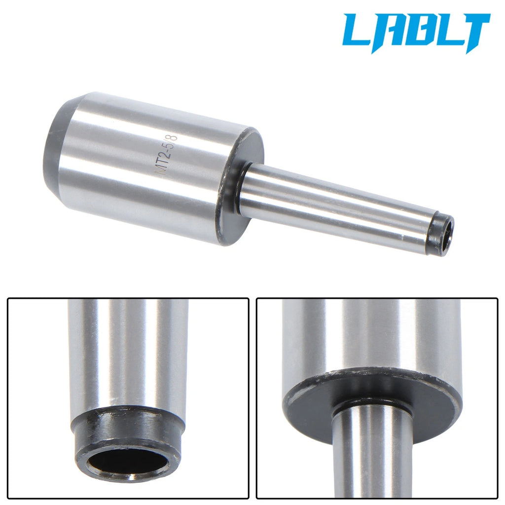 End Mill Holder Taper Adapter for LABLT MT2 (5/8", 3/8-16 Drawbar Thread)