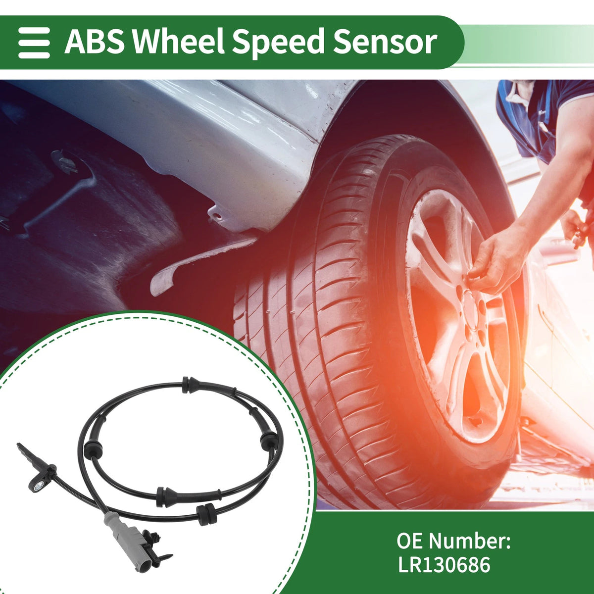 ABS Wheel Speed Sensor No.LR130686 for Land Rover Defender 110 (2020–2023)