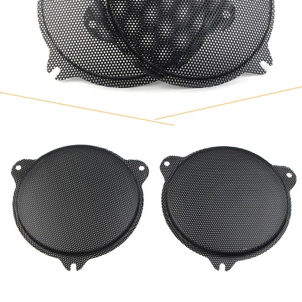 Front Mesh Speaker Grills for Harley Electra Glide (2014–2018) Black