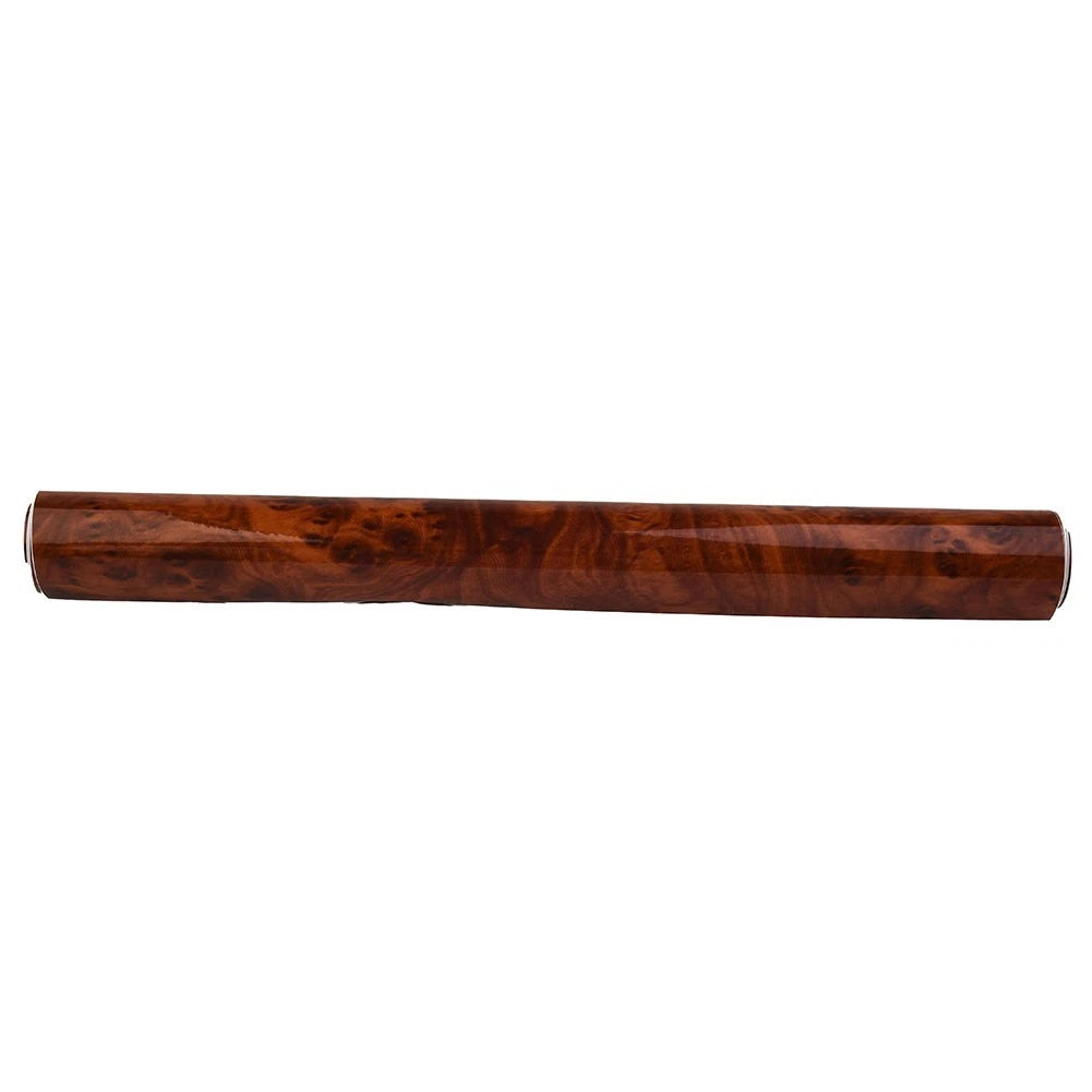 Maroon Wood Grain Vinyl Sticker Decal for Car Interior (30x124CM)
