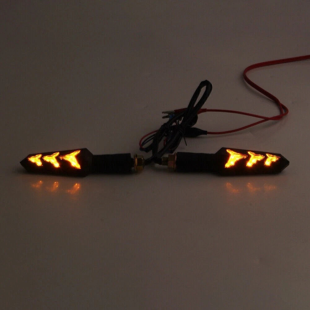2X 12V LED Blinker Turn Signal Indicator Lights for Universal Motorcycle
