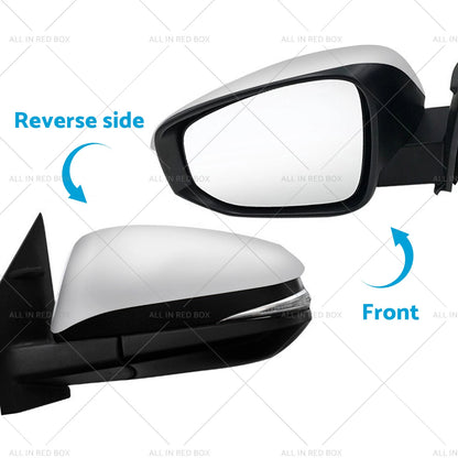 Left Door Mirror Silver for Toyota RAV4 (2013–2018) 5-wire