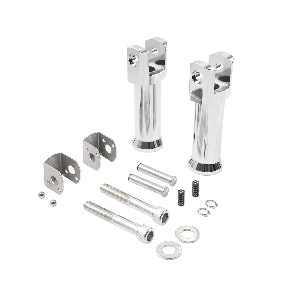 Chrome Rear Passenger Foot Peg Support Mount Kit for Harley Softail (2000–2023)