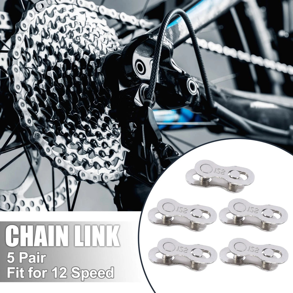 12 Speed Master Chain Connector Link Reusable Pair for Bicycle Bike (Silver)