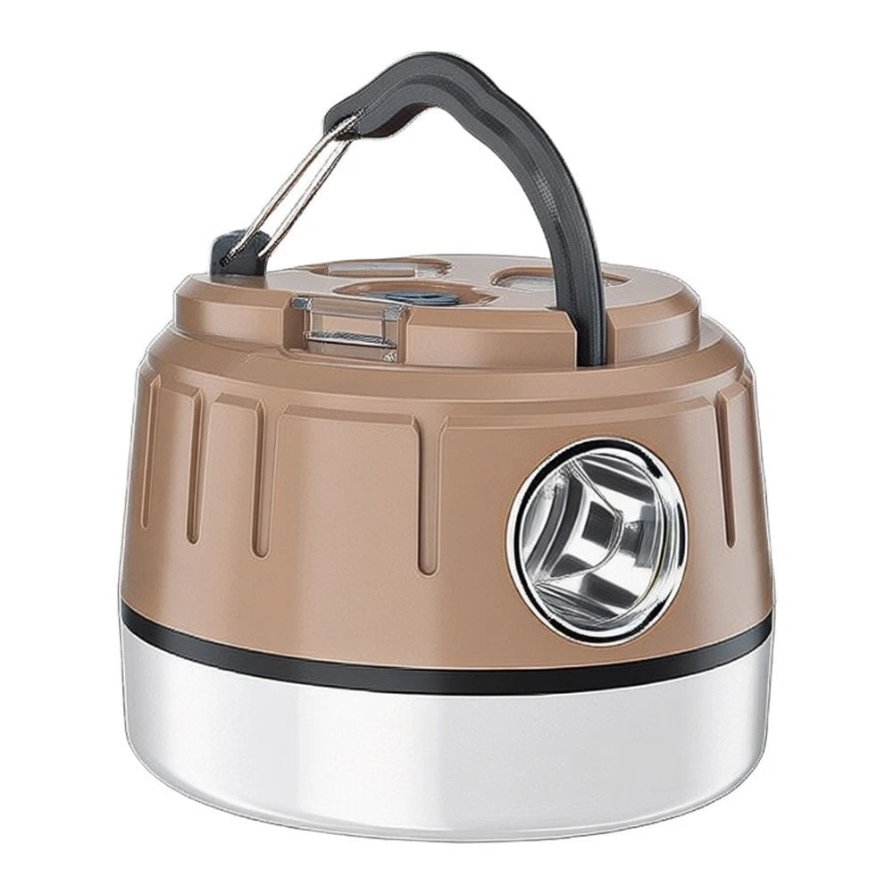 Compact Rechargeable Lantern with 5 Light Colors and Hook Mount