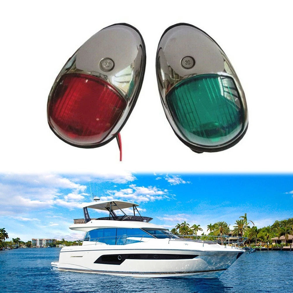 2X LED Navigation Lights for Marine Boat (12V)