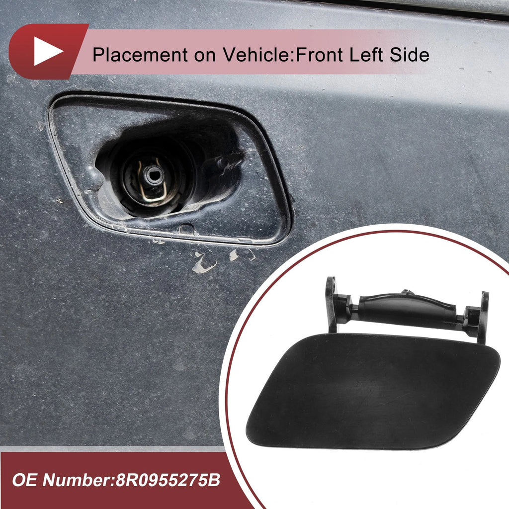 Front Left Washer Nozzle Cover Cap for Audi Q5 (2013–2017) Unpainted