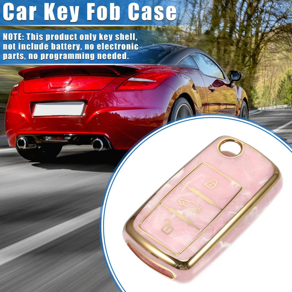 3 Button Remote Key Fob Cover Shell Replacement for Volkswagen Jetta Passat (2011–2018)