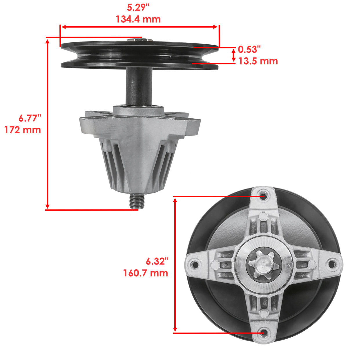 Deck Spindle Replacement for MTD Craftsman T2700 LT4600 CLT46CVT (46") (2007–2010)