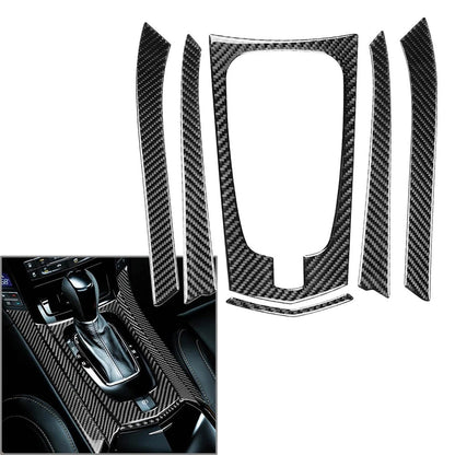 Black Carbon Fiber Gear Shift Frame Trim Cover for Cadillac CTS (2008–2013)