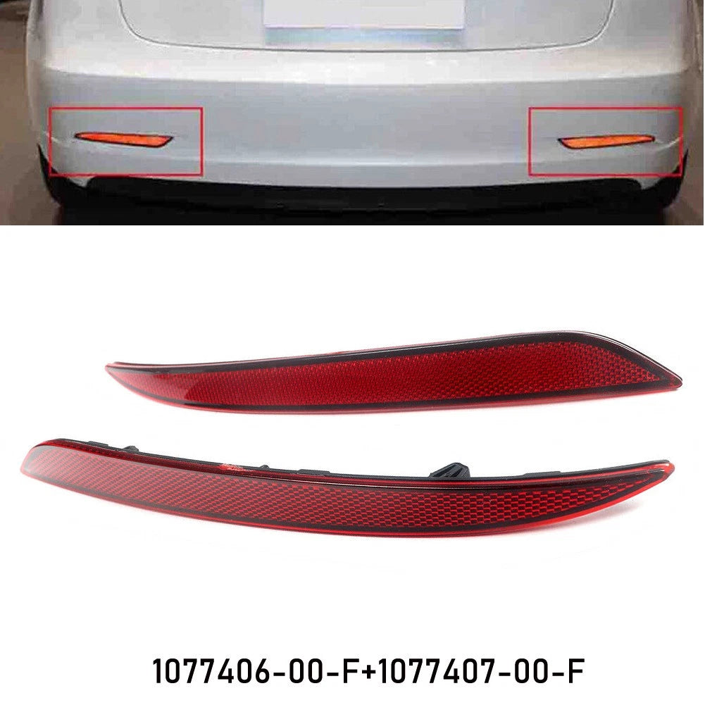 2X Reflector Lamp Light for Car Accessories Rear Bumper